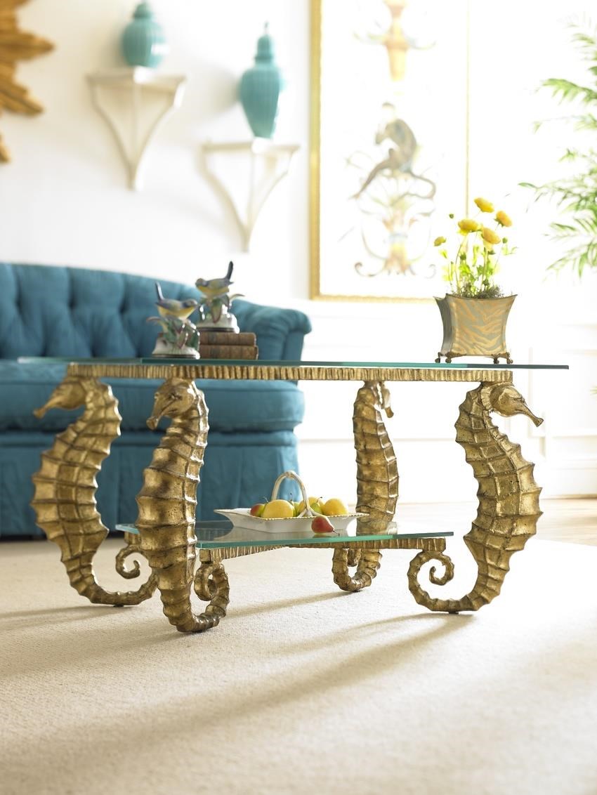 Seahorse top side table